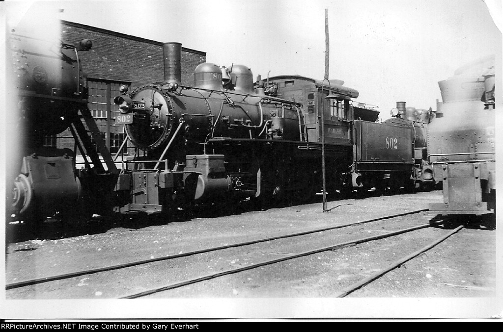 WAB 2-6-0 #802 - Wabash RR